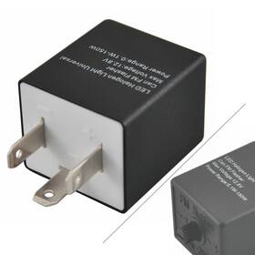Yusen233 550733228931 3 Pin Adjustable Flasher Rate Led Indicator Relay Car Bike Turn Signal Light Us