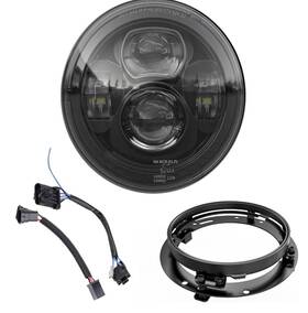 Z-offroad B0b9lf65t8 Z-offroad New Motorcycle 7 Inch Led Headlight Dot Kit Compatible With Harley