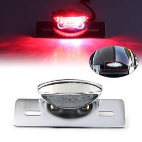 Zdl-kabusikikaisya1989usa 780000191099 Rear License Plate Brake Stop Tail Light Bracket Chrome Fit Cafe Racer Dirt Bike