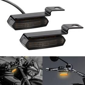 Zxmt Mk-0401049-k Motorcycle Sequential Led Turn Signals Flowing Mini Handlebar Light For Harley