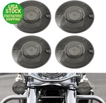 4PCS Smoke 3.25IN Flat Turn Signal Lens Covers For Harley Touring Models. Fixed Price $11.99.