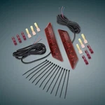 Can Am Ryker 2019+ Show Chrome Front Fender Red Marker Led Lights, 41-412. Fixed Price $94.85.