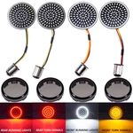 4X Led Front Rear Turn Signals Light Inserts For Harley Touring Street Glide A+. Fixed Price $40.48.