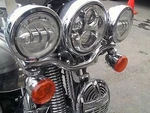 Harley Flsts Heritage Springer Kustom Turn Signal Re-location Brackets 6061. Fixed Price $155.00.