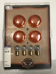 Harley Davidson Multi-fit Turn Signal Lens Kit Smoked Bullet Part No. 69304-02. Fixed Price $12.99.