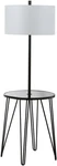 Ciro 58" Black Metal Floor Lamp With Side Table - Stylish Lighting Collection. Fixed Price $229.99.