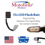Led Motorcycle Turn Signal Relay - 2 Pin Plug And Play Fix Your Flash Rate. Fixed Price $11.99.