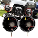 4.5" Black Inch Fog Light Housing Passing Bracket For Harley Davidson. Fixed Price $30.95.