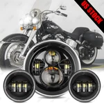 For Harley-davidson Softail Deluxe Flstn 7" Led Headlight + 4.5" Passing Lights. Fixed Price $55.36.