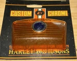 Custom Chrome Blue Dot Amber Front Fender Light Lens 15-097. Fixed Price $20.00.