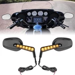 Rear View Mirrors With Led Turn Signals Light For Harley Vrod V-rod Vrscf Black. Fixed Price $32.99.