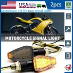 2X Led Turn Signal Dual Motorcycle Sport Dirt Bike Supermoto Amber Blinker Light. Fixed Price $11.39.