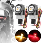4X Mini Motorcycle Led Turn Signals Blinker Light Indicator Amber Red Lamp 12V. Fixed Price $14.98.