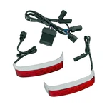 Harley Electra Glo Led Saddlebag Run Brake Turn Lamps Chrome Red 67800448A Oem. Fixed Price $179.98.
