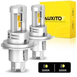 Auxito 9003 H4 Led Headlight Kit High Beam Bulb 3000K Amber Yellow Combo GY2. Fixed Price $283.09.