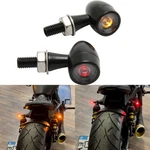 8MM Bobber Cafe Racer Led Black Mini Turn Signals Light Blinker For Harley Honda. Fixed Price $6.64.
