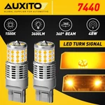 Auxito 7440 Led Turn Signal Light Bulbs Indicator Amber Yellow Ultra Bright. Fixed Price $18.99.