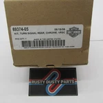 Genuine Harley-davidson Oem Nos Vrsc Chrome Rear Turn Signal Kit 69374-05. Fixed Price $249.99.