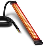 8" Flexible Motorcycle Amber Red Led Brake Turn Signal Running Tail Light Strip. Fixed Price $17.99.