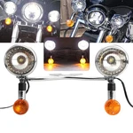 Chrome Passing Fog Turn Lights Bar Kit For Harley Sportster Xl 883 1200. Fixed Price $85.99.