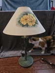 Custom Lamp Cp Lighting & Hand Painted Shade. Fixed Price $150.00.
