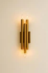 Mid Century Brass Wall Sconce Set 3 Tubular Lights Vintage. Fixed Price $135.33.