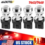 4PCS Auxito Led Brake Stop Tail Light Bulbs Red 7443 7440 Super Bright 360 Eac. Fixed Price $26.59.