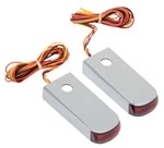 Alloy Art Chrome Fender Led Strut Lights W/red Lens (SSL-3). Fixed Price $165.31.
