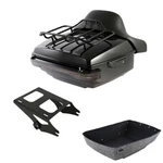 King Trunk Pad Mount Rack Led Tail Light Fit For Harley Touring Road Glide 14-26. Fixed Price $359.80.