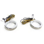 Custom Dynamics Chrome 43MM Led Wrap Around Turn Signals W/clear Lens WA43-CC. Fixed Price $249.95.