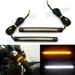 Dual Color W/a Fork Led Front Rear Turn Signal Light Drl Strip Suzuki Yamaha. Fixed Price $8.98.