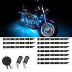 Ledglow 10PC Ice Blue Motorcycle Neon Underglow Accent Flexible Lights Kit. Fixed Price $63.97.
