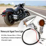 2X Chrome Amber 20 Leds Bullet Turn Signal Tail Light For Harley Chopper Bobber. Fixed Price $19.90.