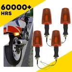 4X Mini Motorcycle Turn Signals Indicator Amber Blinker Light For Yamaha Eah. Fixed Price $26.09.