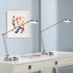 360 Lighting Jarrett Satin Nickel Adjustable Led Desk Lamps Set Of 2. Fixed Price $179.98.