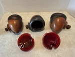 3 Vintage Bullet Lights 2 Red Glass Lens Auto Tractor Motorcycle Rat Rod. Fixed Price $75.00.