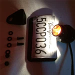 Round Side Mount Tail Light License Plate Bracket Chopper Bobber For Harley. Fixed Price $32.39.
