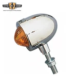 Custom Mini Amber Bullet Lights With 2" Long Stem Fits For Harley Models. Fixed Price $11.99.