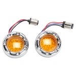 Arlen Ness 12-757 Fire Ring Kit-amber Lens-chrome Trim-white Led-dual. Fixed Price $116.22.