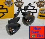 Black Oem Harley 15-25 Touring Road Glide RG3 Front Turn Signals Smoked Lens Hd. Fixed Price $169.95.