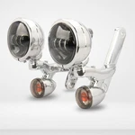 4.5''CHROME Passing Fog Light Brackets For Harley Road King/touring/street Glide. Fixed Price $169.83.