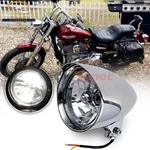 5-3/4" 5.75 Chrome Bottom Mount Headlight Bullet Style For Harley Chopper Bobber. Fixed Price $85.98.