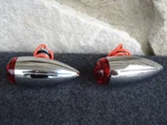 For Harley & Custom Choppers Milled Mini Bullet Red Turn Signals Lights. Fixed Price $37.95.