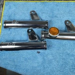 Oem Honda SL100 Headlight Brackets Set 1972-1973 61311-110-780XW Fork Ears. Fixed Price $63.18.