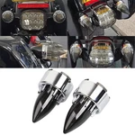 2 Inch Bullet Rear Turn Signal Covers Smoked Tail Light Lenses For Harley. Fixed Price $32.98.