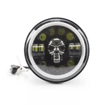 7" Led Moto Halo Headlight Drl & Rgb Skull For Harley Touring Softail Dyna. Fixed Price $39.22.