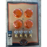 Harley-davidson Smoked Bullet Turn Signal Lens Kit 69304-02 Amber Bulbs New. Fixed Price $19.95.