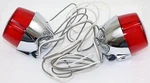 2X Chrome 12V Motorcycle Turn Signal Running Light: Harley Davidson 68514-73 (r). Fixed Price $24.95.
