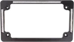 Custom Dynamics License Plate Frame Black 7-1/4" W/led Light Harley TF04-B. Fixed Price $129.95.