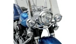 Chrome Spotlight Visor Set 4.5" Pair For Harley Touring Softail Flst. Fixed Price $22.95.